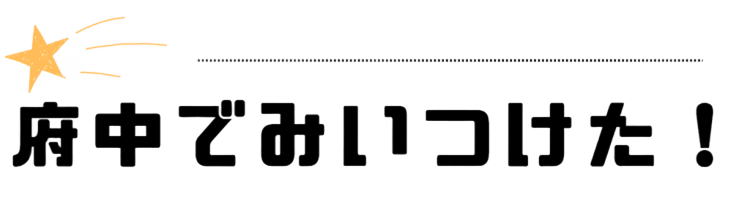 府中でみいつけた！